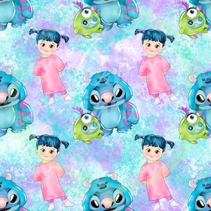 Monsters inc,monsters seamless Pattern,Seamless Pattern,Digital Paper,Digital,Paper,Seamless,Design,Clipart,Printable,Pattern,sully monsters