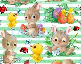 Pascua sin costuras, conejito de Pascua, patrón sin costuras, patrón sin costuras de Pascua, huevos de Pascua digitales, conejito de primavera, primavera sin costuras, imágenes prediseñadas de Pascua, conejito