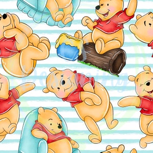 Winnie the Pooh seamless,Seamless Pattern,Digital Paper,Digital,Paper,Seamless,Background,Design,piglet,Clipart,Printable,Pattern,tigger