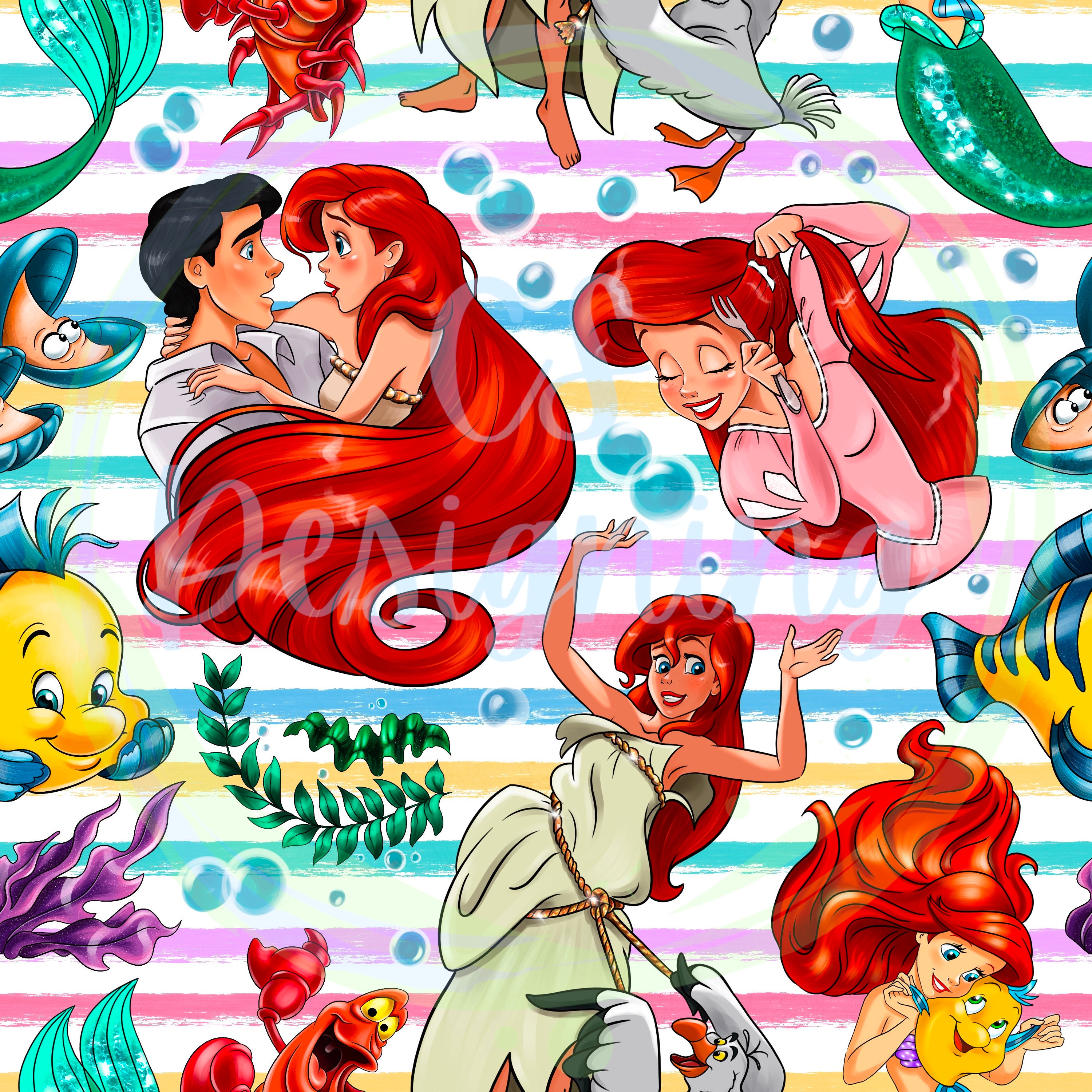 Mermaid Pattern Rint Mermaid Seamless,seamless Pattern,mermaid Pattern,digital Paper,digital ...