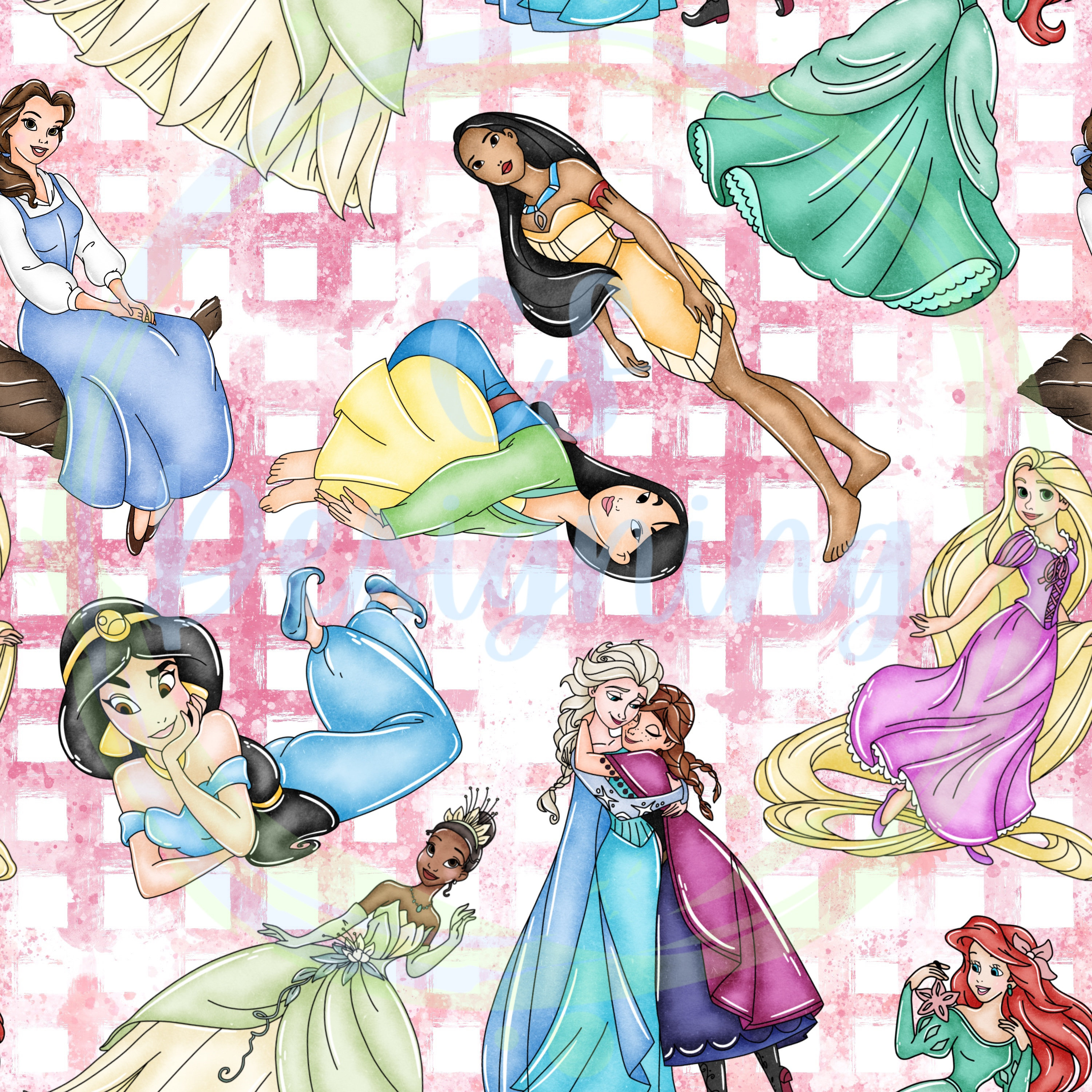 Patterns Printable Princess Princess Seamless,princess Seamless Pattern,digital Paper,digital ...