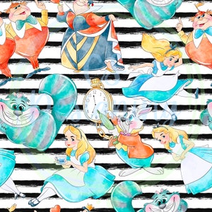 Alice in wonderland seamless,alice seamless,Seamless Pattern,Digital Paper,Digital,Seamless,Background,Design,Printable,Pattern,wonderland