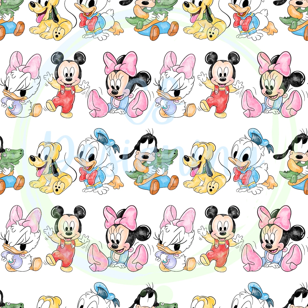 Magic Kingdom Seamless,mickey Seamless,seamless Pattern,digital Paper ...