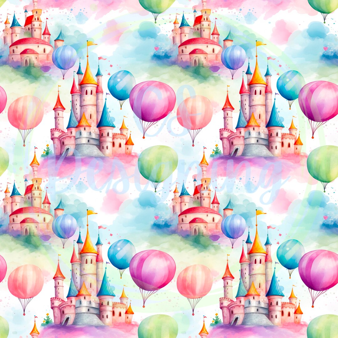 Princess Fall Pattern Background Princess Seamless,princess Seamless Pattern,digital Paper,digital ...
