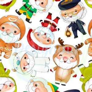Christmas seamless,Christmas Digital,seamless pattern,digital paper,santa seamless,santa digital,santa seamless file,winter seamless,santa