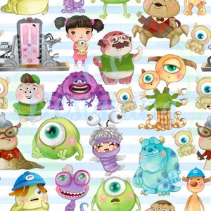 Monsters inc,monsters seamless Pattern,Seamless Pattern,Digital Paper,Digital,Paper,Seamless,Design,Clipart,Printable,Pattern,sully monsters