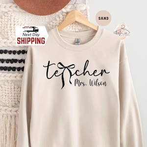 Custom Coquette Teacher Sweatshirt: Teacher Appreciation