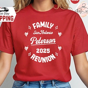Custom Family Reunion 2025 Shirt: Personalized Name & Location