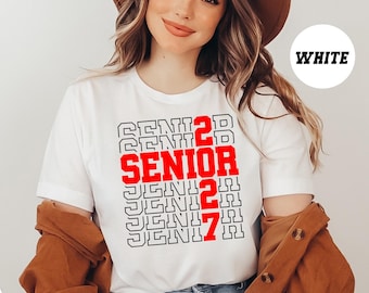 Camiseta Senior 2027, Regalo de Graduación de Bachillerato
