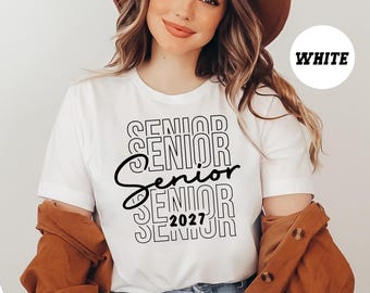 Senior 2027 Shirt, School Graduation Tee