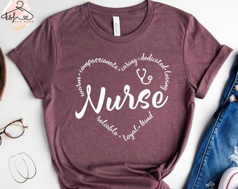 Nurse Heart T-Shirt: Nurse Appreciation Gift
