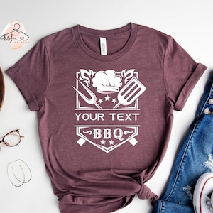 Personalized Barbecue Gift for Men, Barbecue Shirt, Custom Dad Shirt, BBQ Shirt, Fathers Day Shirt, BBQ Party Shirt, Grill Shirt, Funny Gift