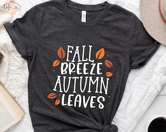 Fall Breeze Autumn Leaves T-Shirt: Fall Season Tee