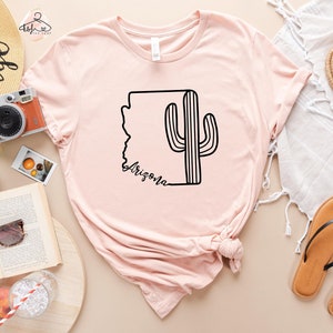 Arizona Grafik-Shirt, Arizona Karte T-Shirt, Arizona Kaktus, Arizona Liebe Shirt, Arizona State T-Shirt, Wüste Arizona, Arizona Geschenk, Zuhause Shirt