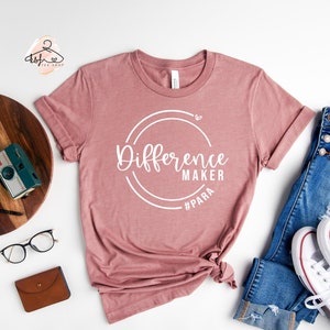 Skillnadsskapare för lärare T-shirt: Gåva för lärarassistent