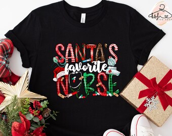 Jultomtens favoritsjuksköterska jul-T-shirt