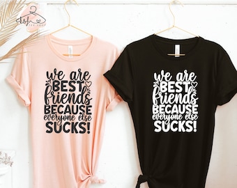 Friends Matching Graphic T-Shirt, Bestie Birthday Gift