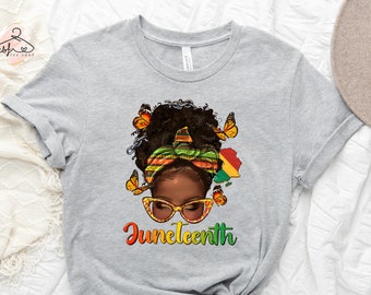 Juneteenth Shirt: Black Queen Afro Women Tee
