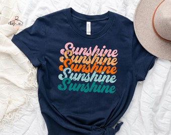 Retro Sunshine T-Shirt: Summer Vacation Tee