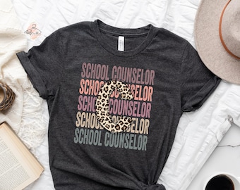 Schul Counselor Shirt: Retro Mentale Gesundheit T-Shirt, Zurück zur Schule Geschenk