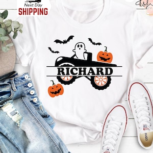 Personalized Halloween Monster Truck Shirt: Kids Trick or Treat Tee