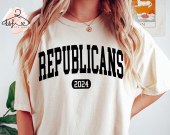 Comfort Colors® Republicans 2024 T-shirt, Trump Shirt, Support Trump Tee, Republican Shirt, USA Election 2024 Shirt, Vote Shirt, Voting Gift