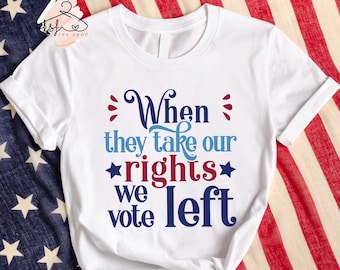 Vote Left T-Shirt: Democratic Election Tee, Support Biden 2024