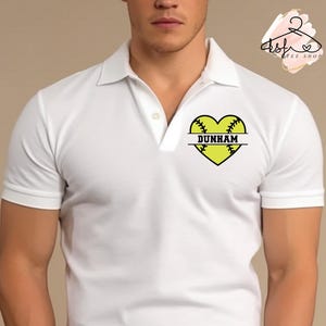 Gepersonaliseerde softbalpolo: Softbalspelershirt