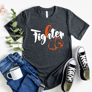 Leukemia Fighter Shirt, Leukemia Cancer Ribbon Shirt, Leukemia Support Shirt, Cancer Gift, Leukemia Warrior Shirt, Survivor Gift, Cancer Tee