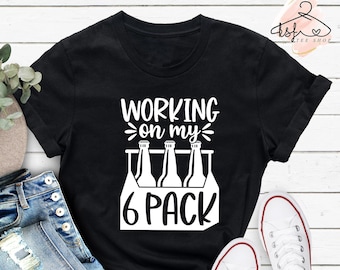 Funny Beer Six Pack T-Shirt, Father's Day Gift