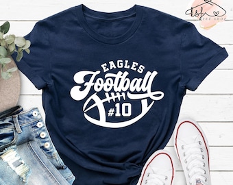 Custom Football Shirt, Personalized Football Shirt, Football Mom Shirt, Football Team Shirt, Game Day Shirt, Football Laces Shirt,Sports Tee