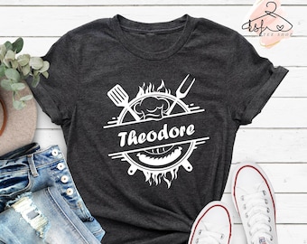 Custom Grill Shirt, Barbecue Shirt, Custom Dad Shirt, BBQ Shirt, Fathers Day Shirt, BBQ Party Shirt, Grill Master Shirt, Funny Gift
