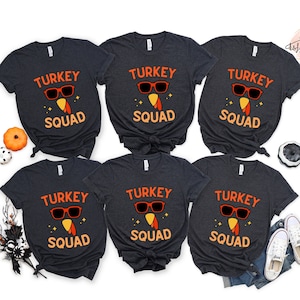 Turkey Squad Thanksgiving Shirt: Matching Family Tee