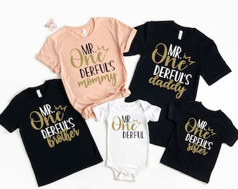 Mr. Onederful första födelsedagströja: Matchande festgrupp