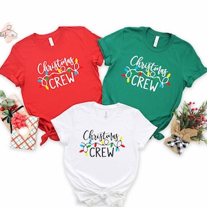 Christmas Crew Shirt: Matching Family Christmas Lights Tee
