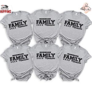 Camiseta de Reunión Familiar, Camiseta Familiar Personalizada a Juego, Camiseta de Vacaciones Familiares 2025, Camisetas de Reunión Grupal, Camiseta de Reunión Personalizada