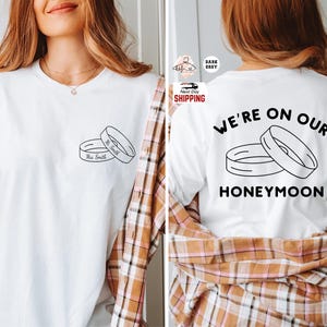 Custom Honeymoon Shirt: Matching Couple Wedding Tee