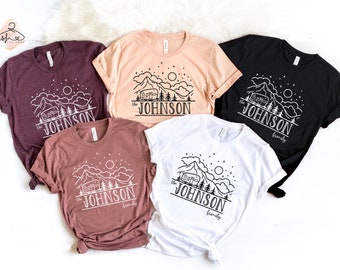 Custom Family Camping Shirt: Personalized Travel T-Shirt
