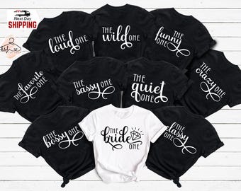 Bachelorette Party T-Shirt: Bride & Bridal Party Matching Tees