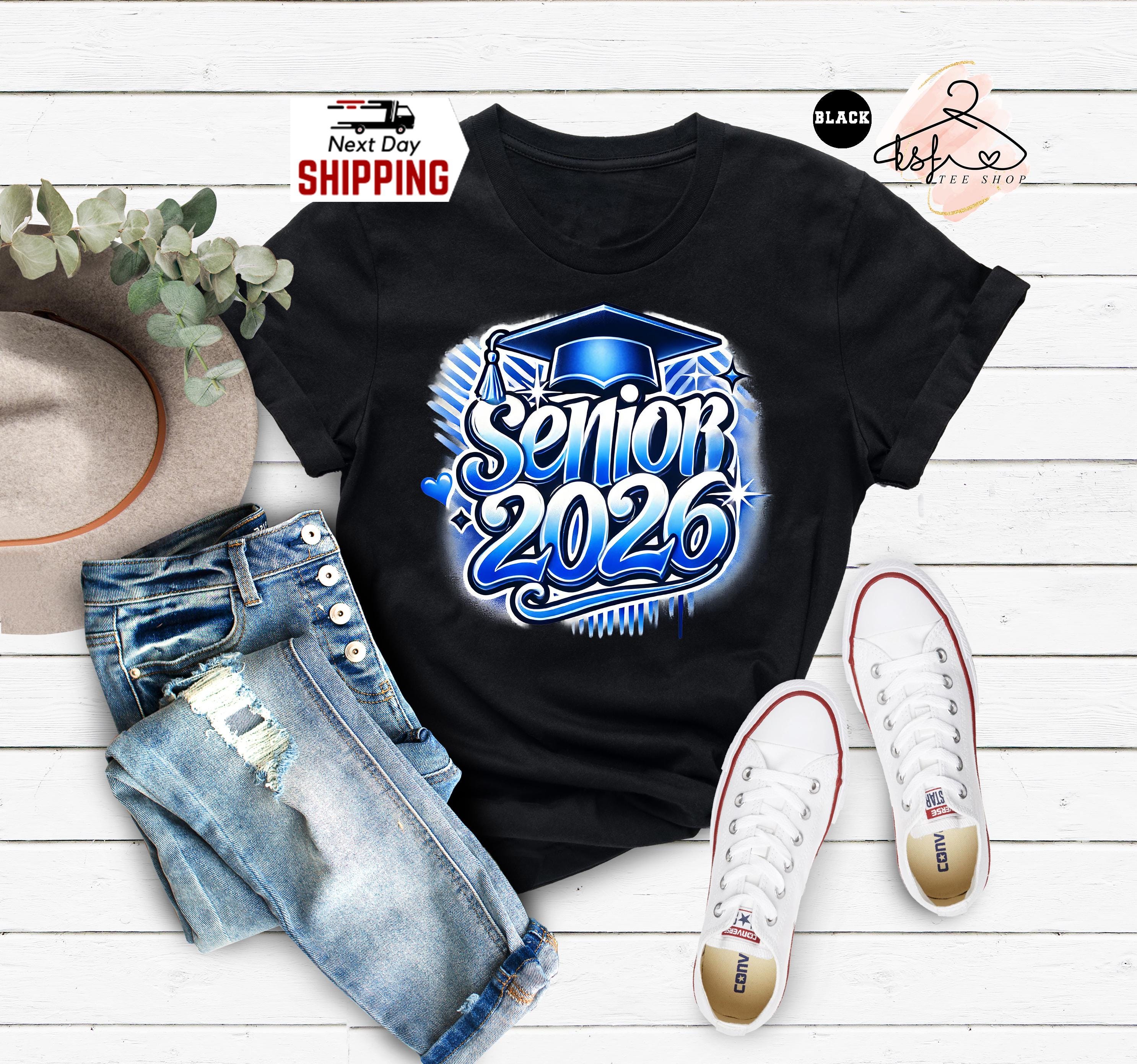 Senior 2026 T-shirt, Colorful High School Graduation Tee - Etsy