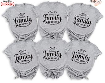 Personalisiertes Familientreffen 2026 Shirt: Personalisiertes Familien T-Shirt