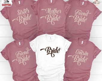 Bridal Party T-Shirt: Bride & Team Wedding Shirts