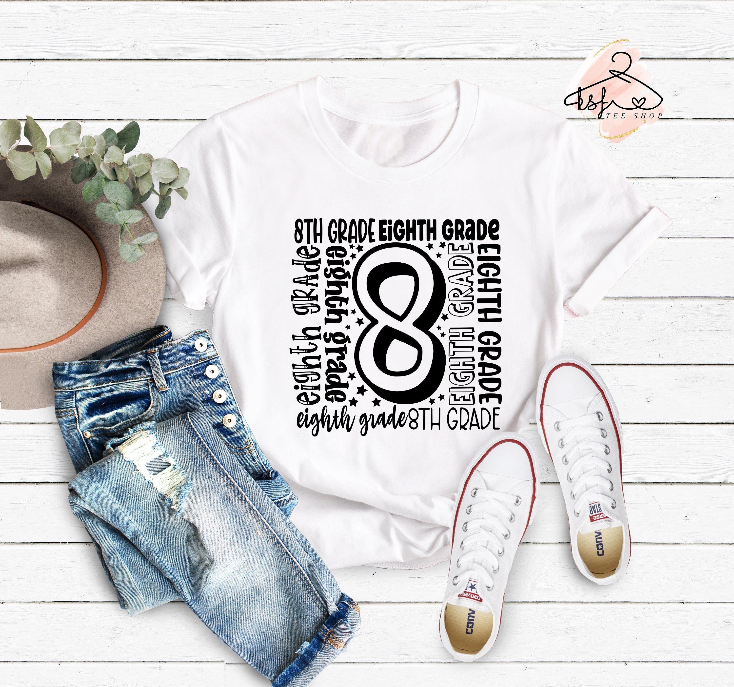 Eighth Grade T-shirt: Back to School Gift - Etsy