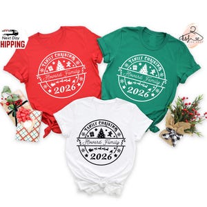 Custom Family Christmas Shirt, Matching Holiday Tee