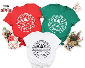 Custom Family Christmas Shirt, Matching Holiday Tee