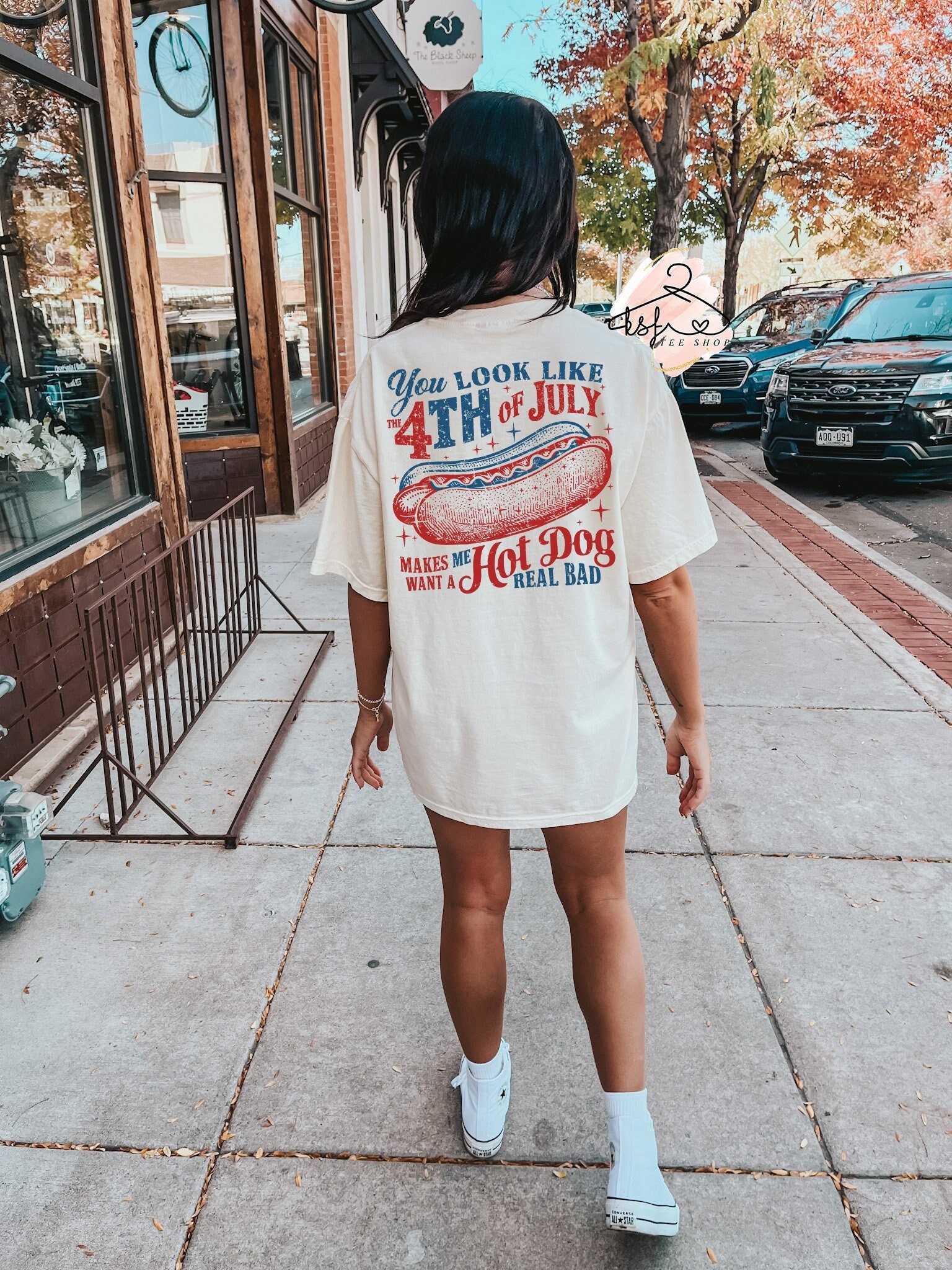 Comfort Colors® You Look Like The 4th of July Makes Me Want A Hot Dog Real Bad T-shirt, Hot Dog Shirt, America Shirt, Independence Day Gift