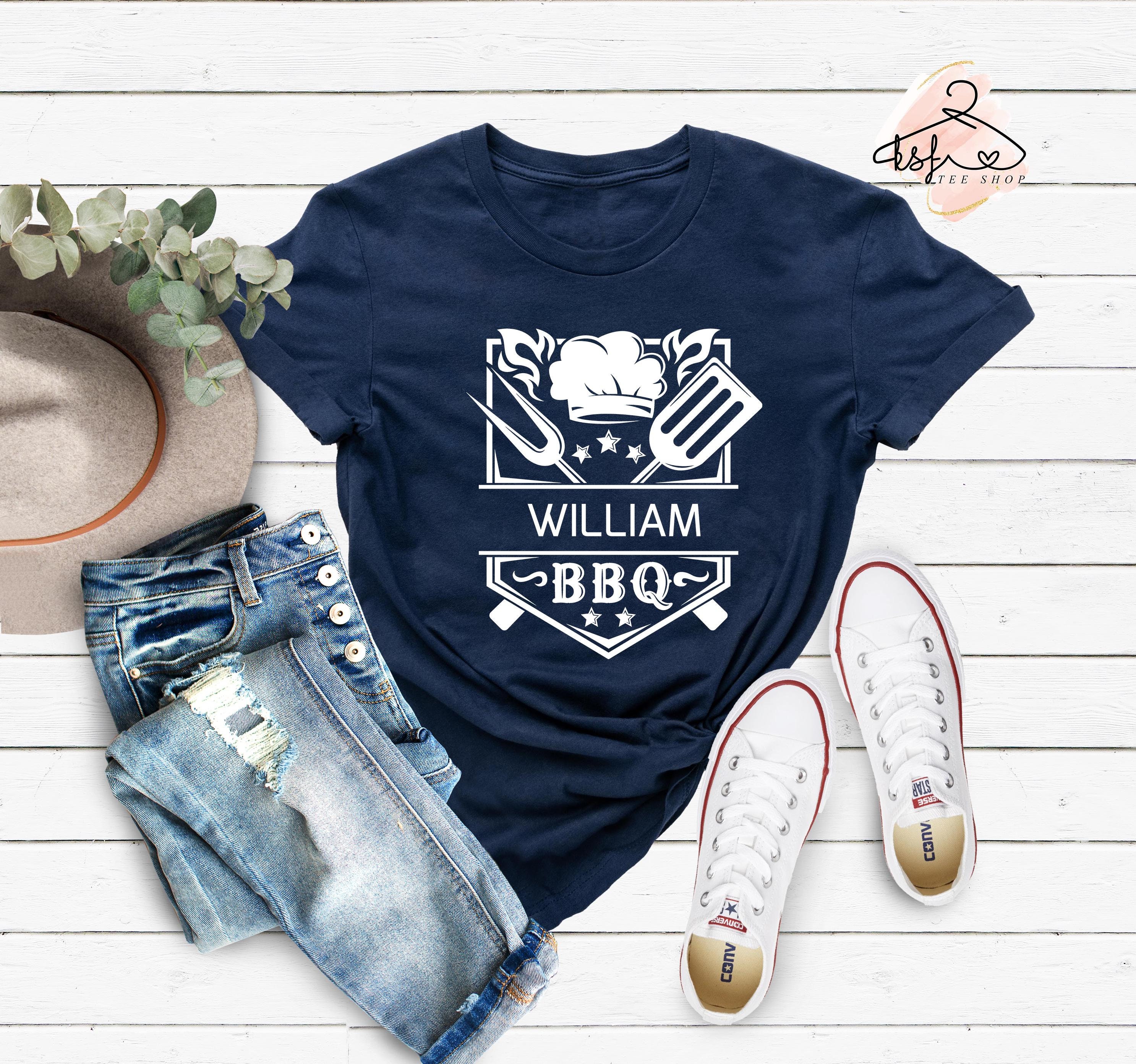 Personalized Barbecue Gift for Men, Barbecue Shirt, Custom Dad Shirt, BBQ Shirt, Fathers Day Shirt, BBQ Party Shirt, Grill Shirt, Funny Gift
