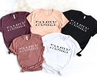 Personalisiertes Familien Shirt: Urlaub Wiedersehen Geschenk