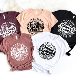 Custom Family Camping Trip 2025 Shirt, Camp Life Shirt, Custom Camping Tee, Family Vacation Shirt, Personalized Camp Shirts, Hiking Shirt