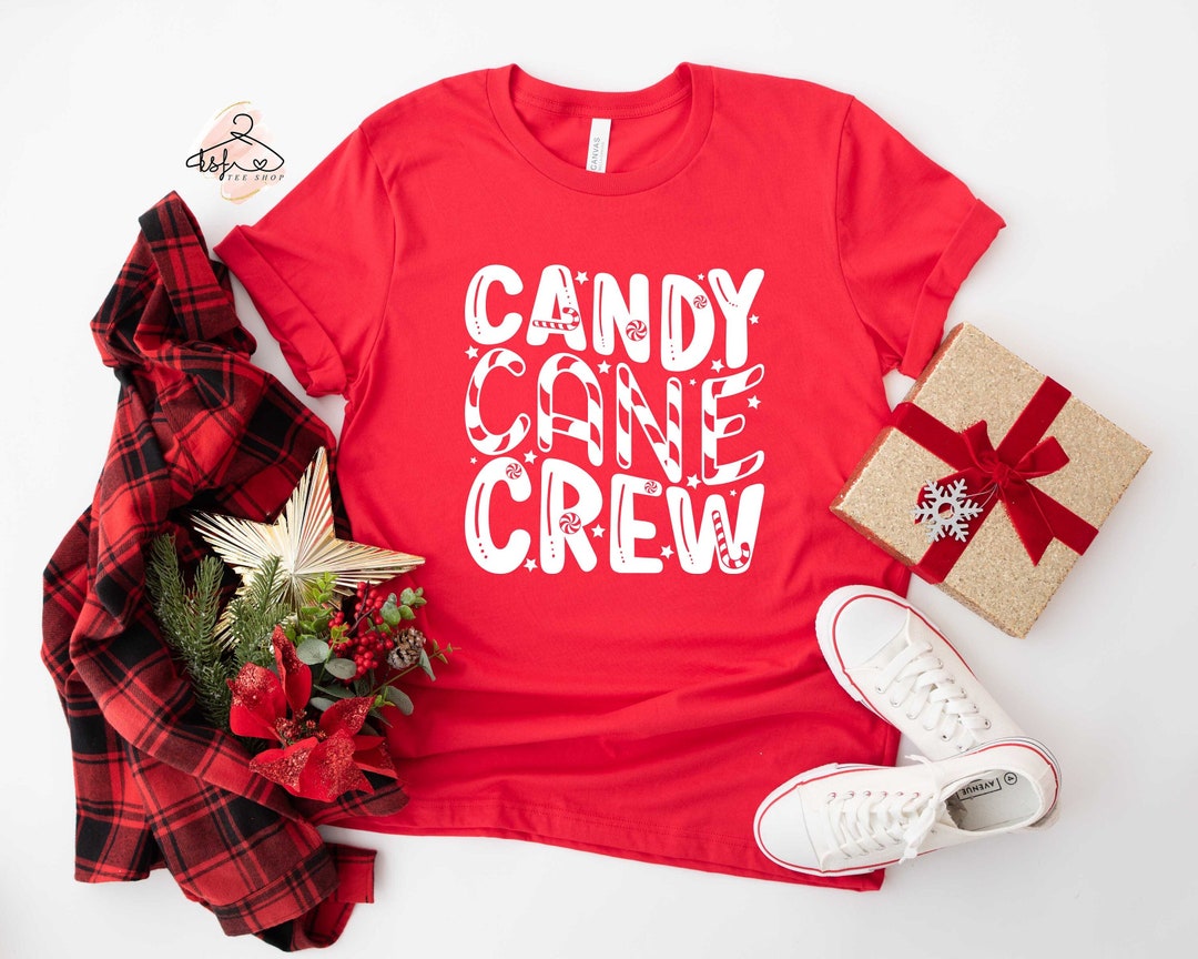 Candy Cane Crew Shirt, Christmas Tshirt, Christmas Shirt, Christmas